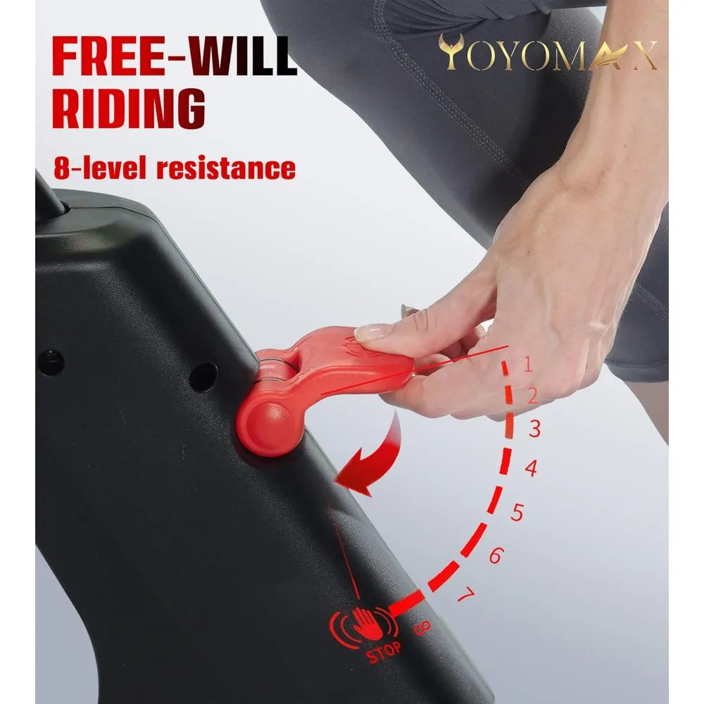 Exercise Bike, Stationary Bicycle, Indoor Cycling Bike/Magnetic Stationary Bike - Fitness Stationary Bicycle Machine with Comfo