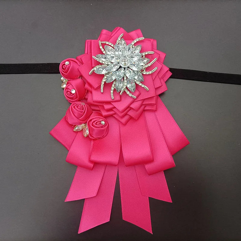 Luxury Handmade Jeweled Men’s Bow Tie | Premium Crystal Brooch Formal Wedding & Business Bow Tie