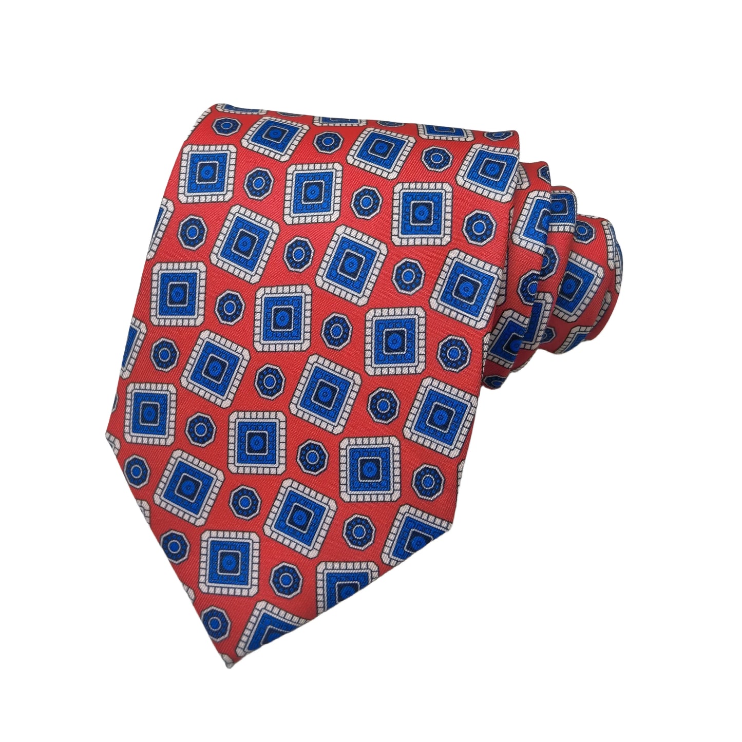 Luxury Men’s Silk Geometric Necktie for Business, Weddings & Formal Events