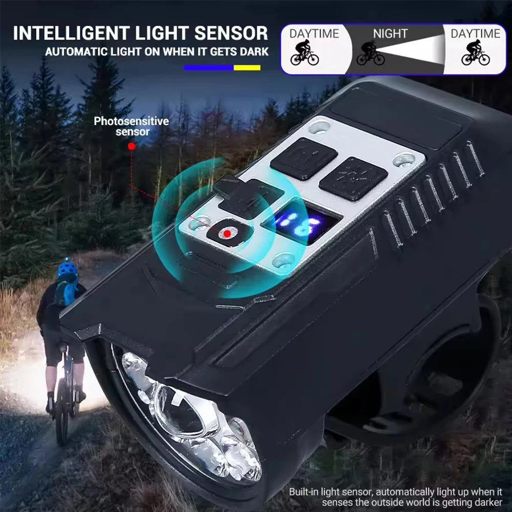 Bright Bicycle Front Light Rechargeable Waterproof Headlight