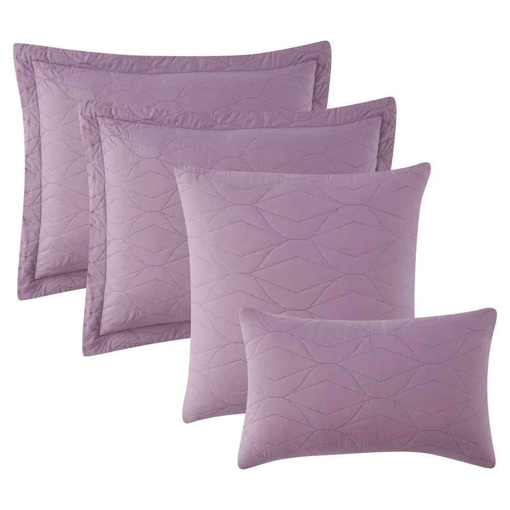 Twin Quilt Set Lightweight Microfiber Bedspread With Shams