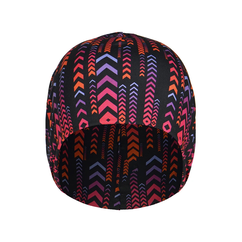 Winter Fashion Print Running Hats Cycling Helmet Liner Hat Windproof Ski Lightweight Elastic Skull Caps for Men Women