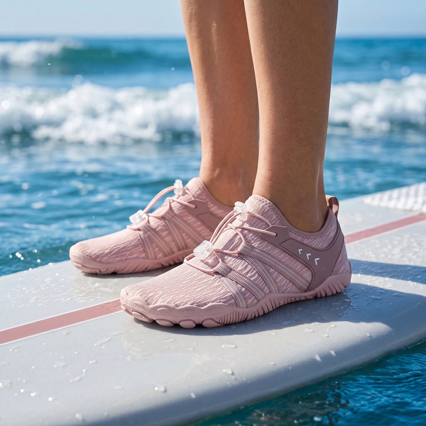 Women’s Anti-Slip Quick-Dry Aqua Shoes .Lightweight Barefoot Beach & Water Sports Footwear