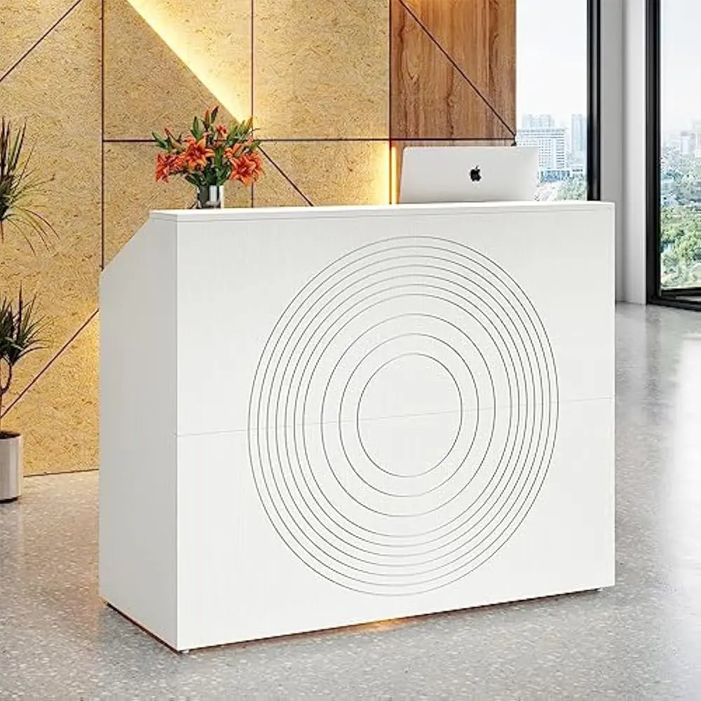 Reception Desk 47 Inch Retail Counter For Lobby Beauty Salon