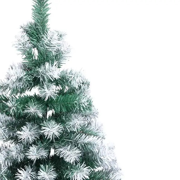 7FT Snow-Flocked Artificial Christmas Tree .870 Branches with Realistic Winter Holiday Design