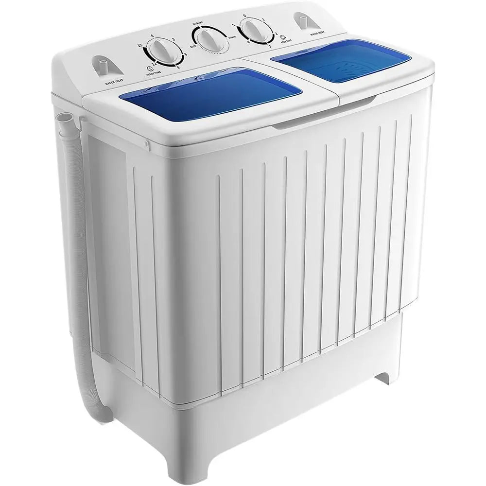 20-Lb Portable Twin Tub Washing Machine with Washer & Spin Dryer