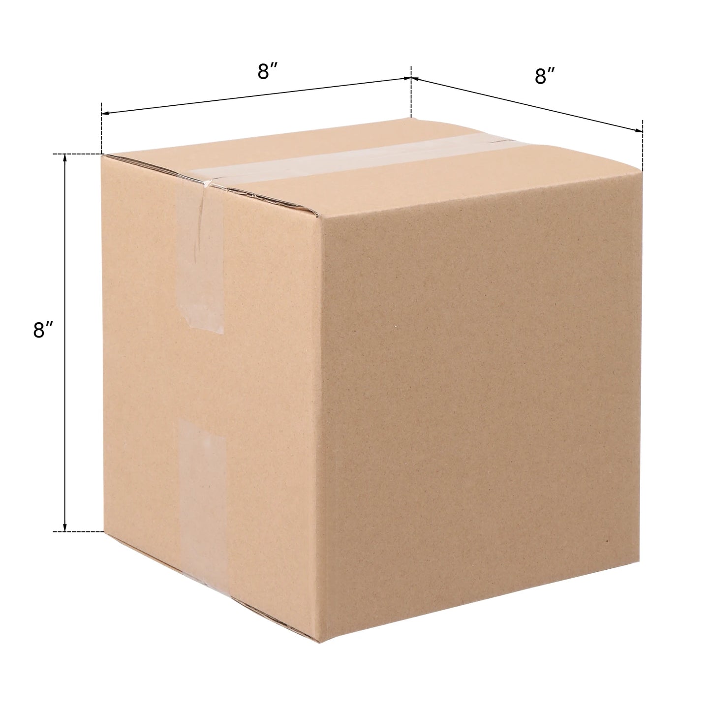 100-Pack Corrugated Paper Gift Boxes 6x6x6 in (15.2 x 15.2 x 15.2 cm). Brown Shipping & Mailing Boxes for Gifts, Packaging, Moving & Small Business