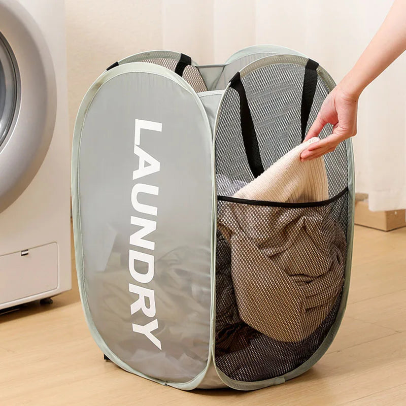 Extra-Large Foldable Laundry Hamper with Carry Handles