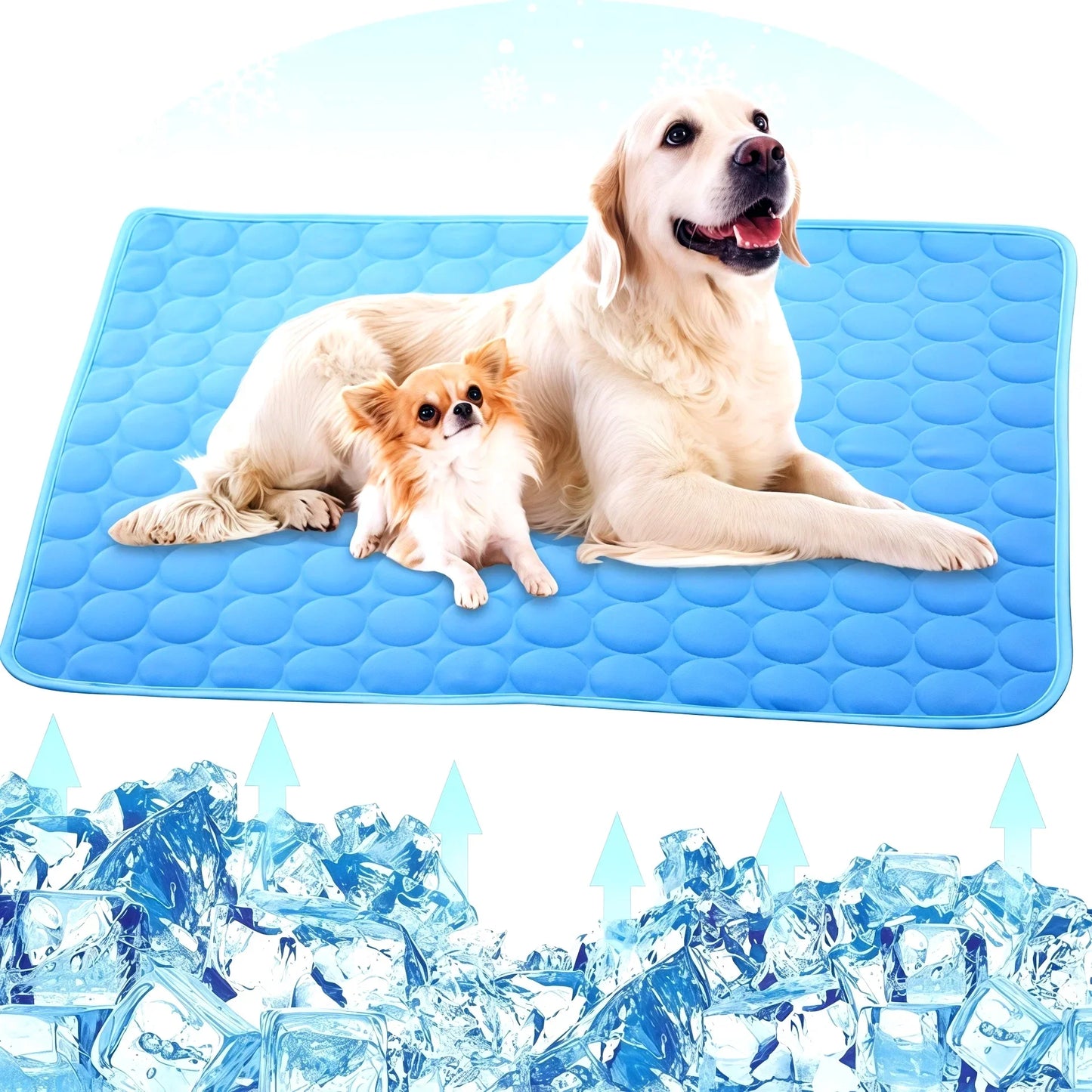 Ice Silk Cooling Dog & Cat Mat | Breathable Summer Cooling Pad for Pets