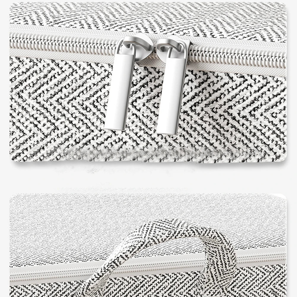 Dustproof Organizers Foldable Cubes Organizer Container Large Capacity with Handle Zipper for Blanket Comforter Clothing Bedding