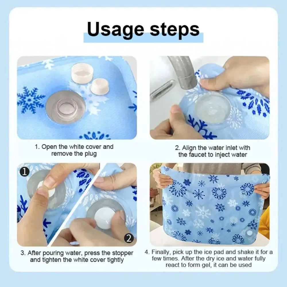 Self Activated Ice Gel Cooling Mat for Dogs & Cats.Reusable Washable Summer Pet Cooling Pad