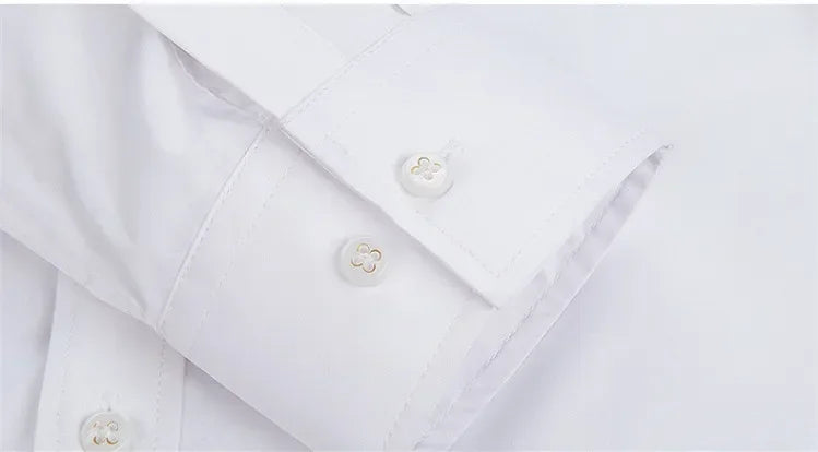 Men’s Stretch Long Sleeve Business Shirt. Comfortable Professional Button-Up