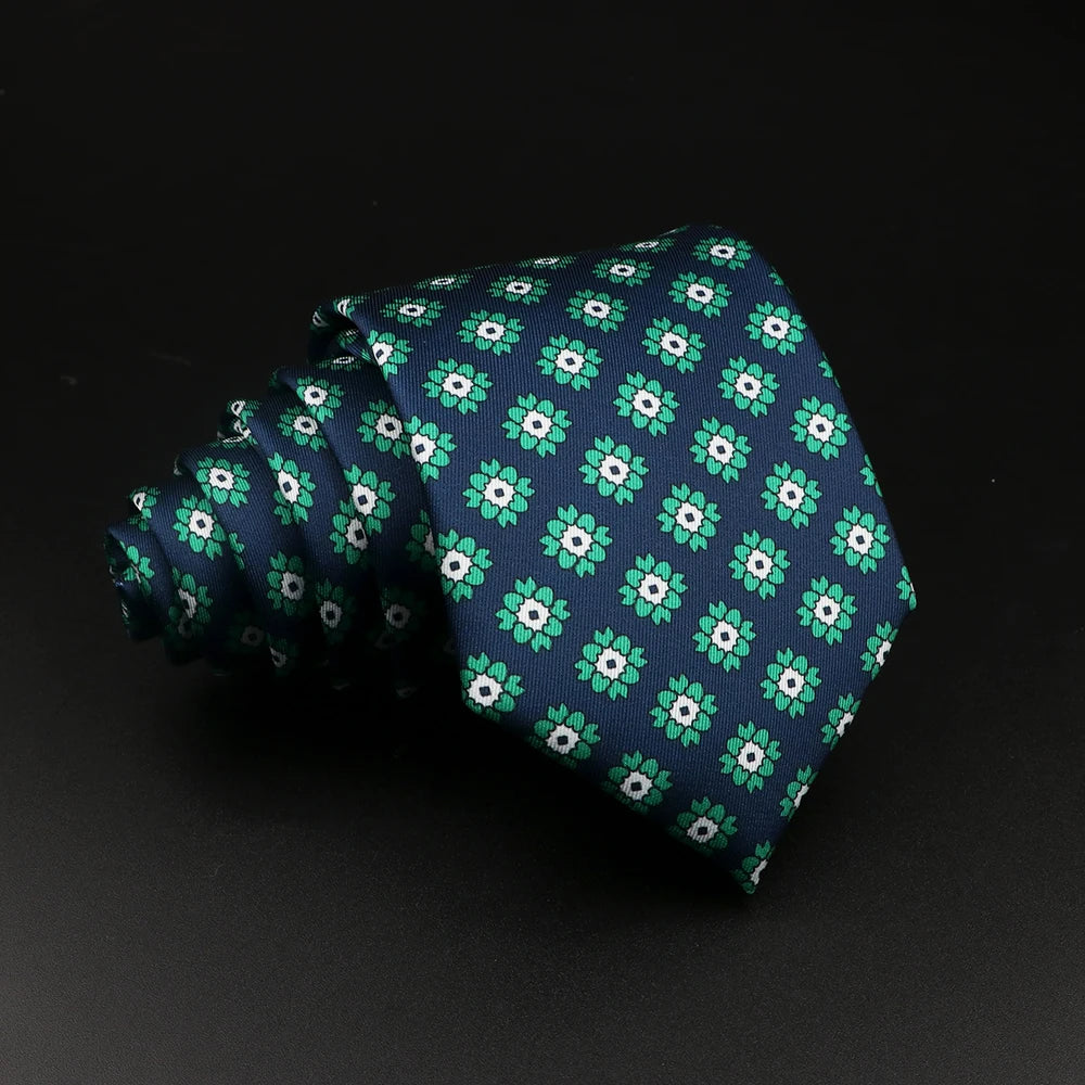 51 Styles Men's Silk Ties Jacquard Striped Plaid Floral Necktie Accessories Daily Wear Shirt Suit Cravat Wedding Party Gift