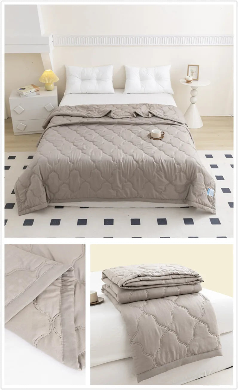 Floral Style Duvet Summer Thin Quilt Skin-friendly Bedspread Air Conditioning Blanket edredones Adults Kids Room Comforter Quilt