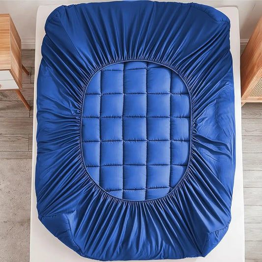Cooling Mattress Pad Quilted Fitted Deep Pocket Protector
