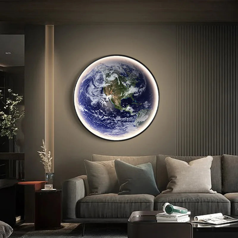 MoonGlow LED Wall Clock & Ambient Night Light