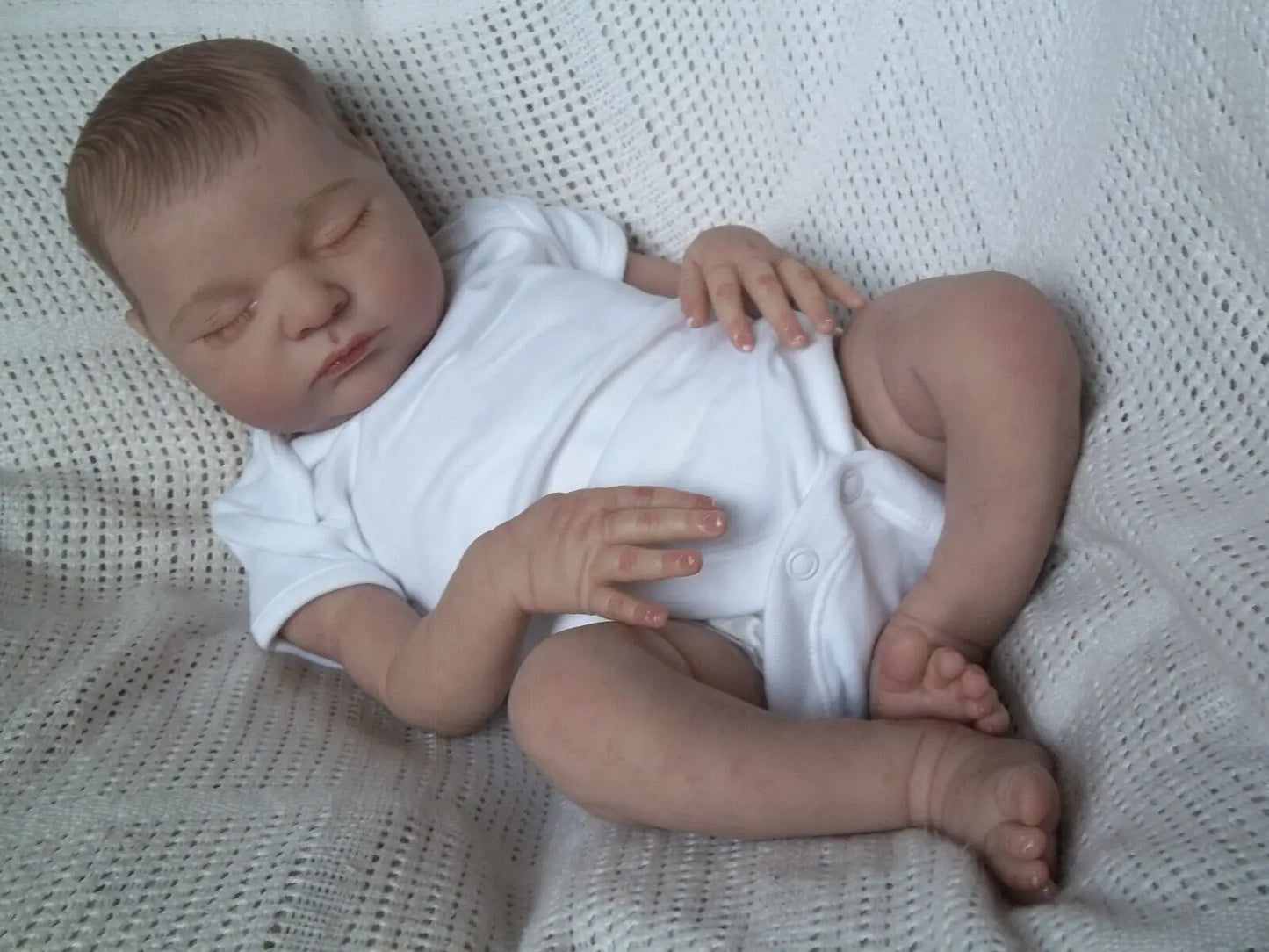 21inch 52cm Already Painted Finished Reborn Baby Doll Laura Handmade Reborn Preemie Baby Newborn Kids Toy Figure Gift Girl Dolls
