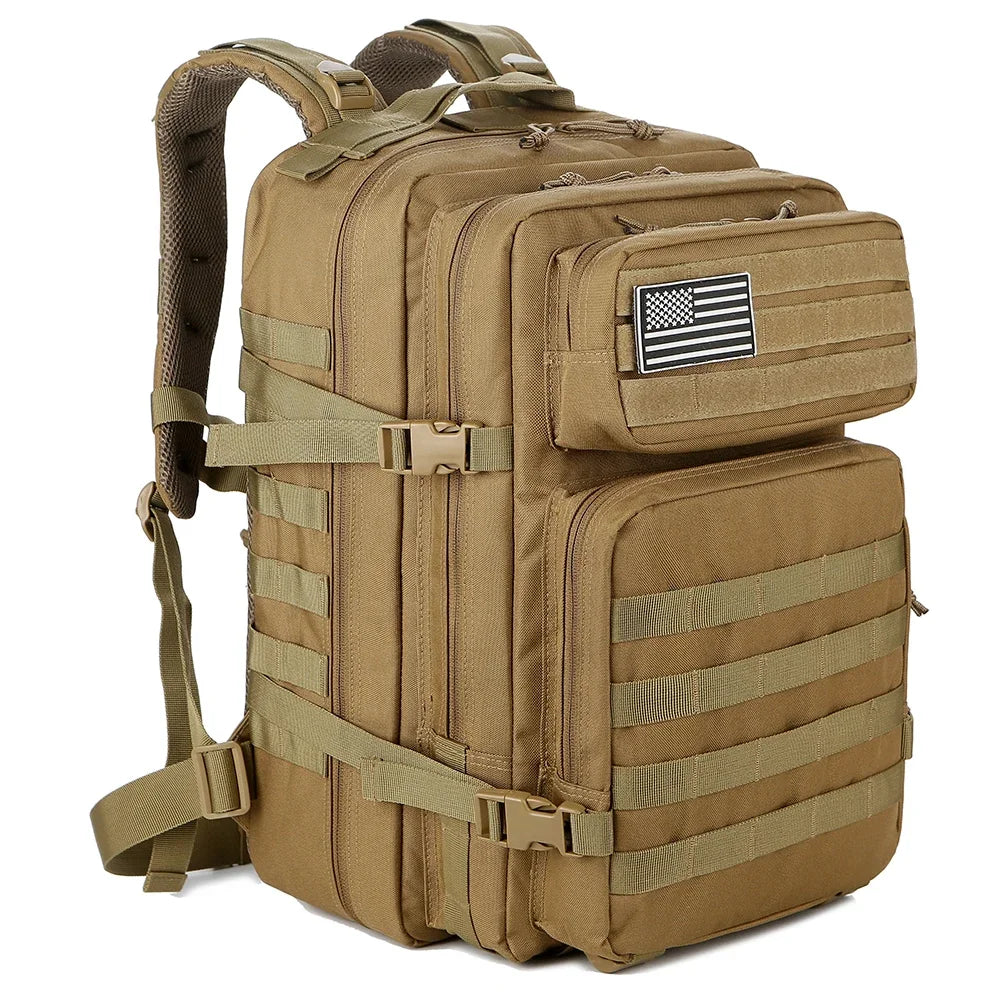 45L Tactical Hiking Backpack – Large Capacity 3-Day Outdoor Adventure Pack