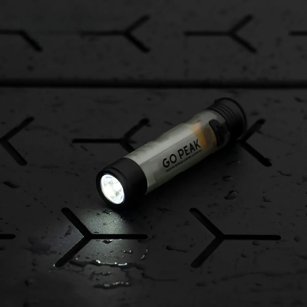 GOPEAK Mini USB Rechargeable LED Pocket Flashlight – Clip-On Keychain Light for Camping, Travel & Everyday Carry