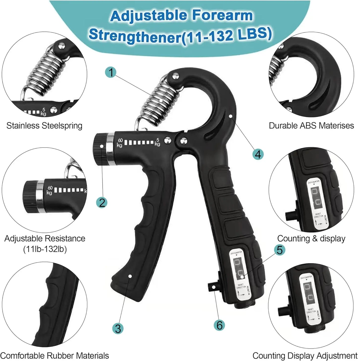 3-Way Adjustable Barber & Makeup Mirror. Portable Self Hair Cutting Mirror