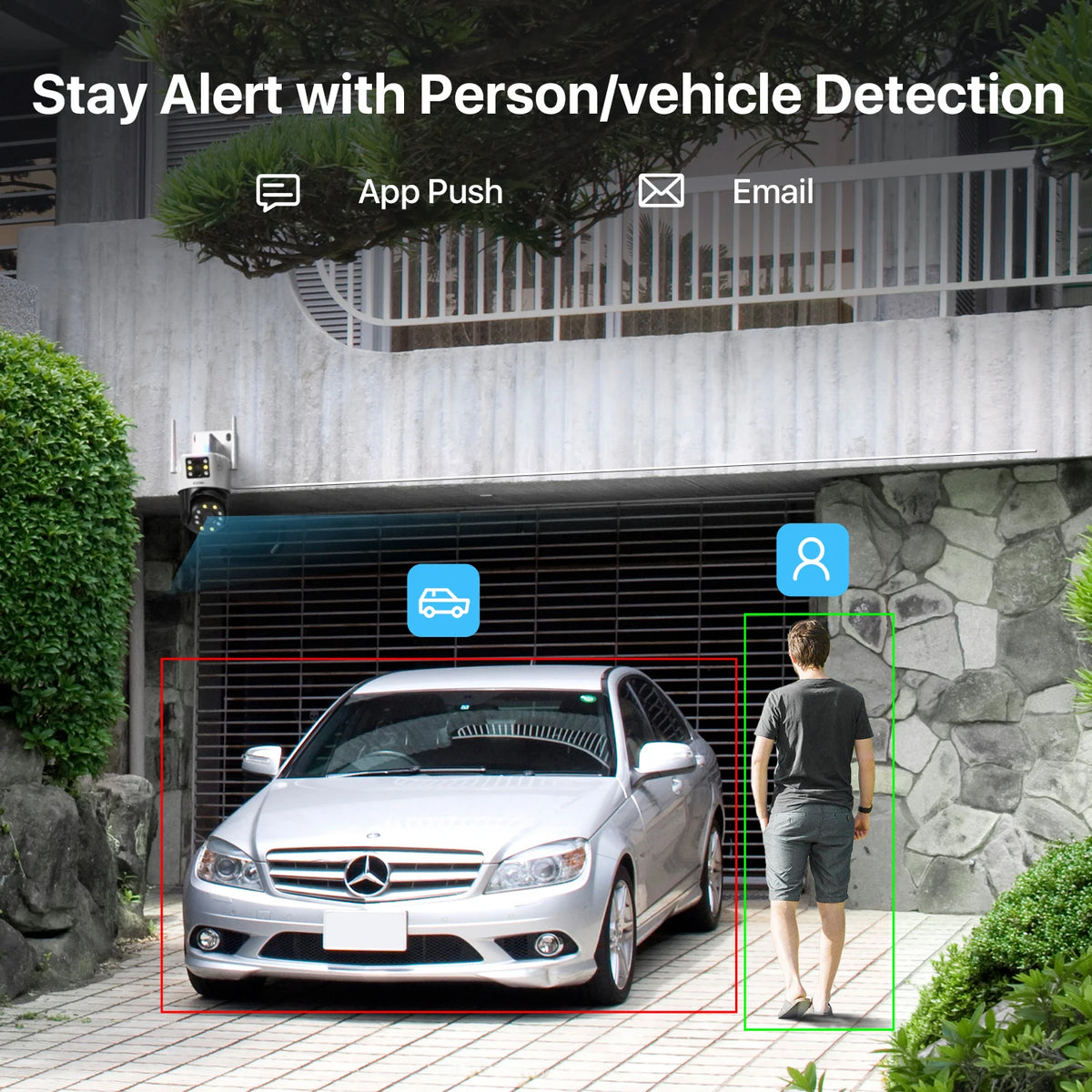 Dual-Lens Wi-Fi PTZ Security Camera | 8MP/4MP Outdoor Surveillance Camera