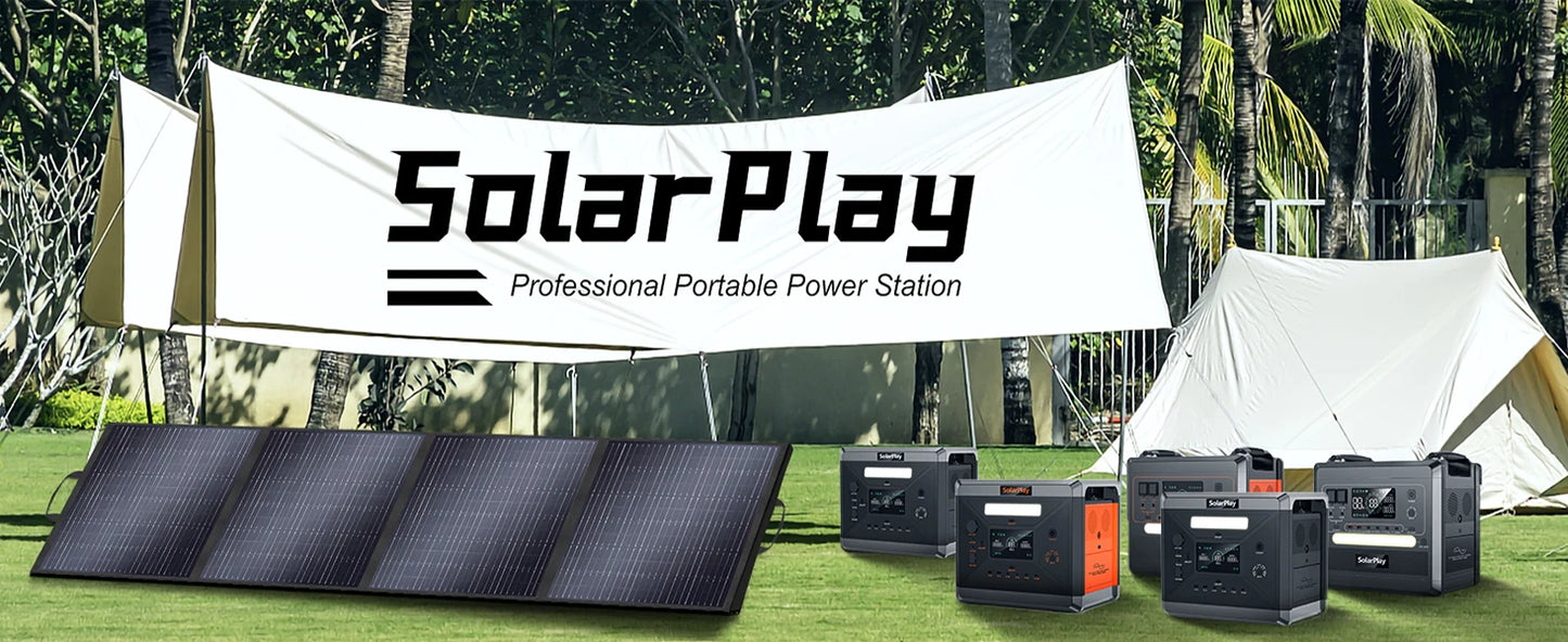 SOLARPLAY Portable Power Station 2160Wh  High-Capacity Backup Battery Generator for Home, RV, Camping & Emergency Power