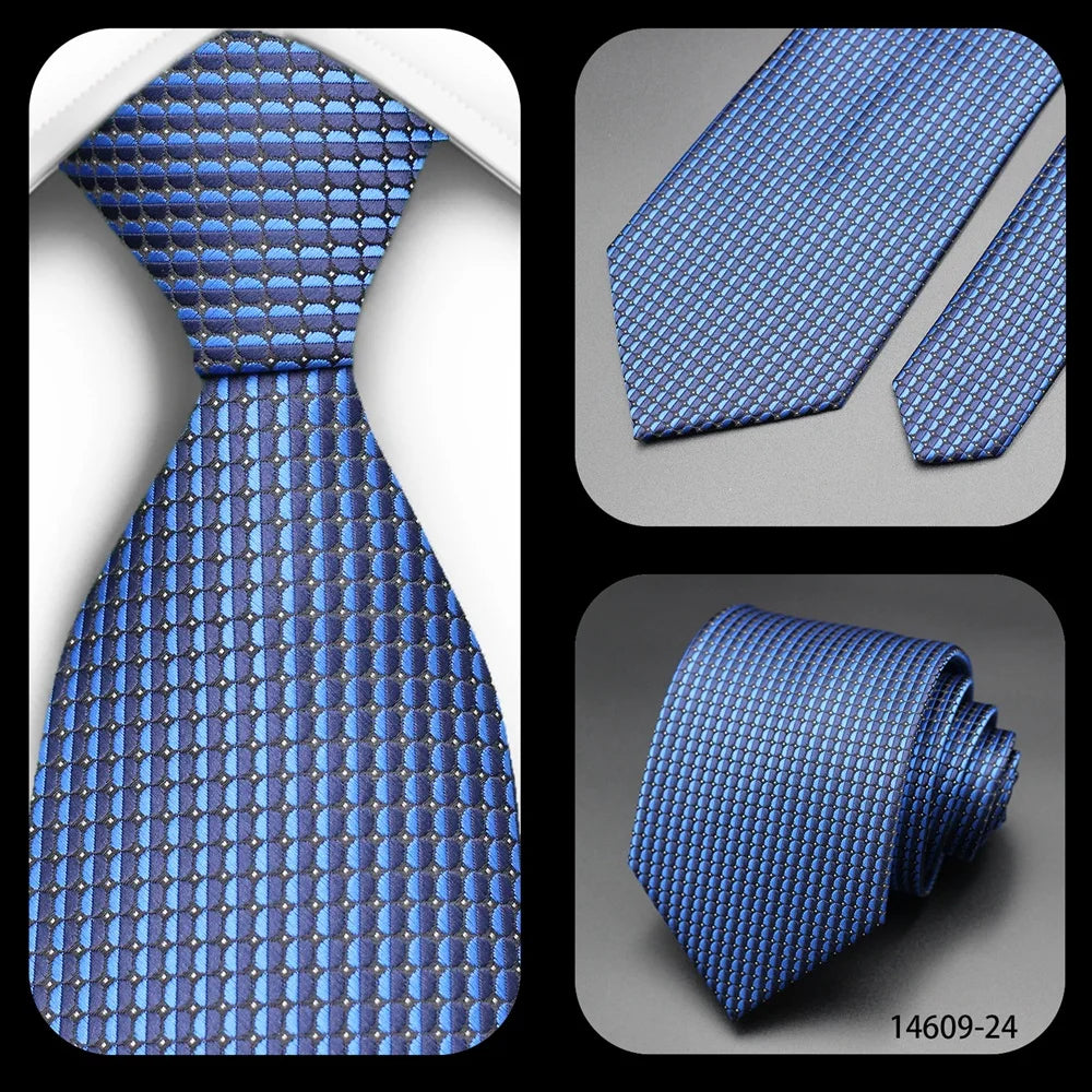 Men’s Classic 7cm Polka Dot Necktie. Luxury Business, Wedding & Formal Dress Tie