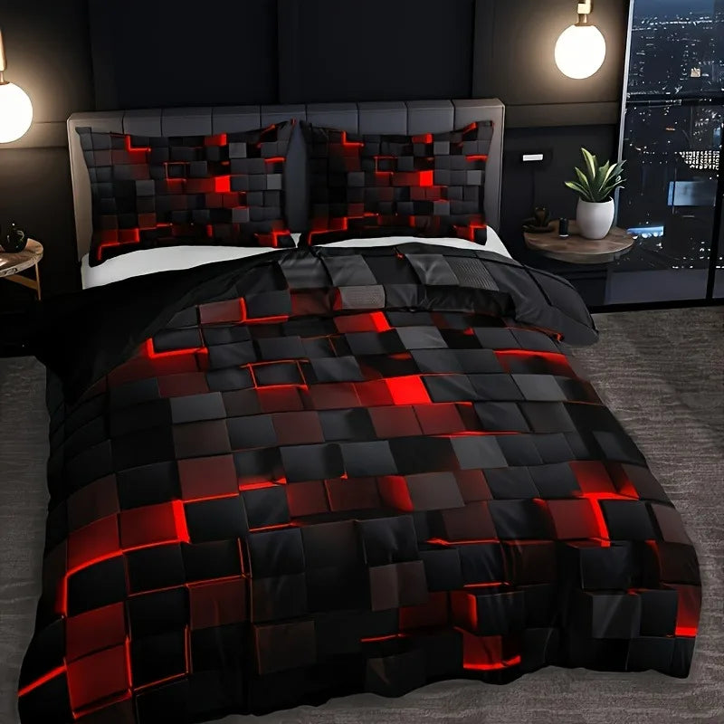 Galaxy Space Duvet Cover Bedding Set . Modern Cosmic Bedroom Collection