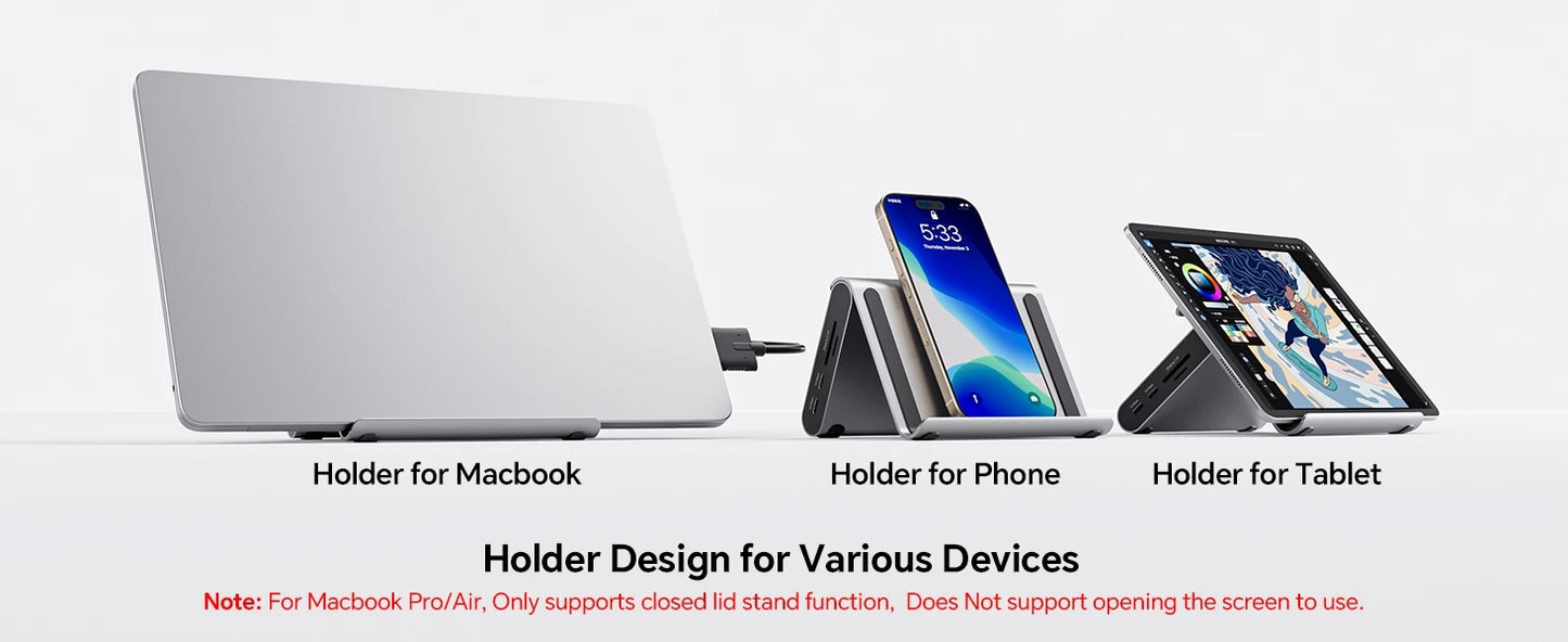 PULWTOP 11-in-1 USB-C Laptop Docking Station with Dual HDMI, Ethernet & Power Delivery