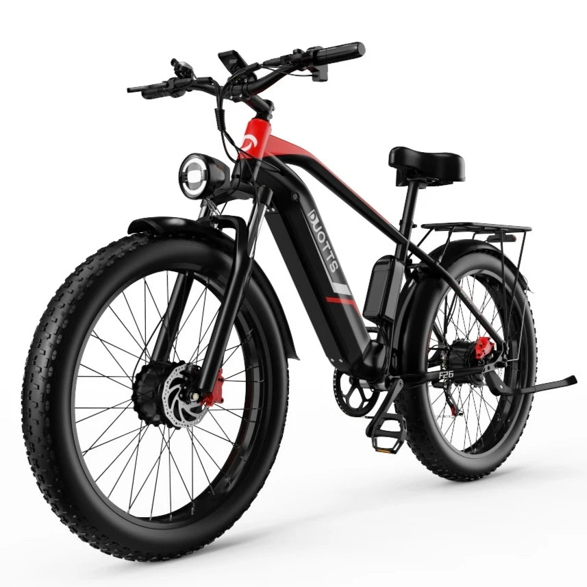 F26 Electric Bike 1500W Dual Motors 48V20AH Lithium Battery Electric Bicycle Hydraulic Brake 26*4 Inch Fat Tire Mountain E-bike