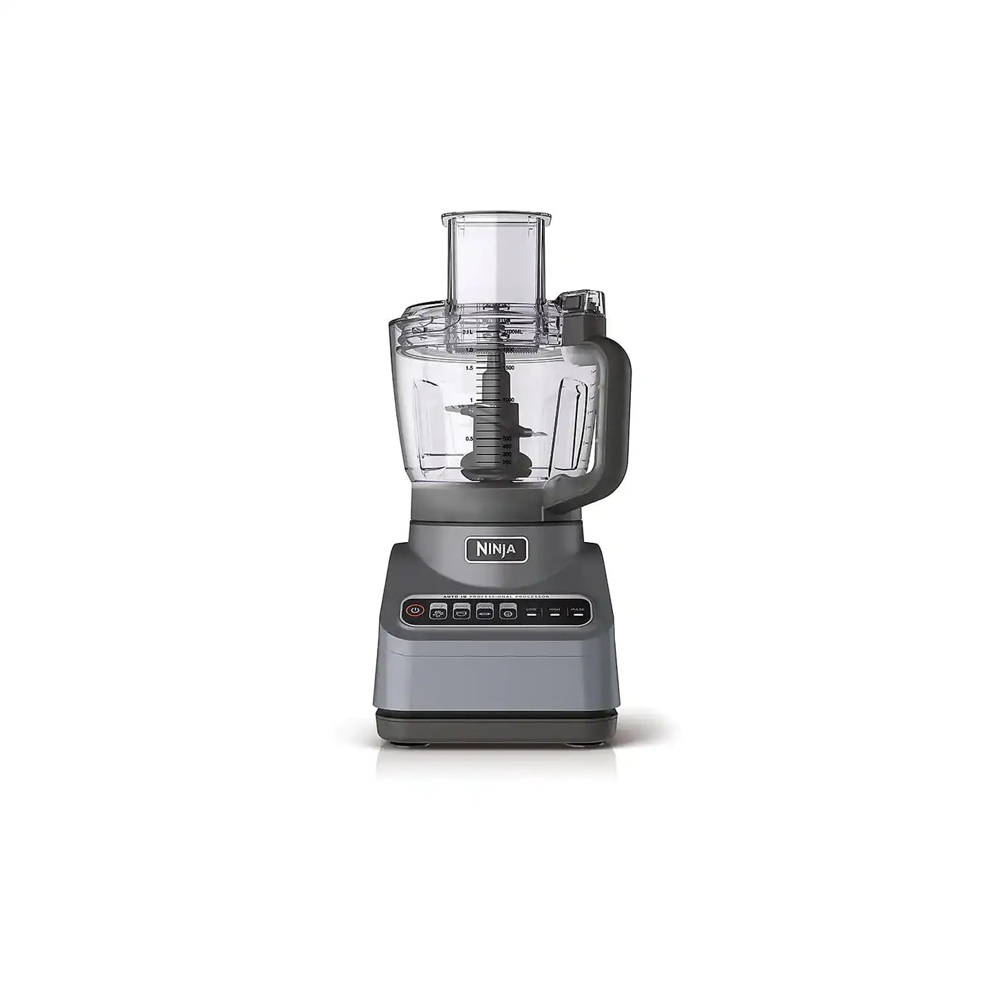Ninja Professional Food Processor, 850 Watts, 9-Cup Capacity, Auto-iQ Preset Programs, Silver