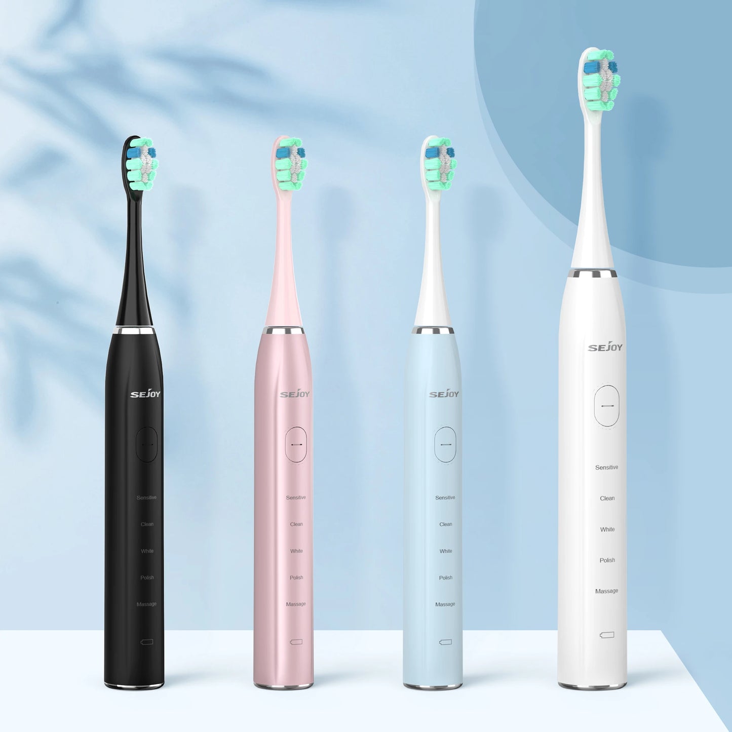 Smart Electric Toothbrush Rechargeable With 12pcs Replacement Head USB Tooth Brush 5 Modes Clean Whitening Sonic Toothbrush