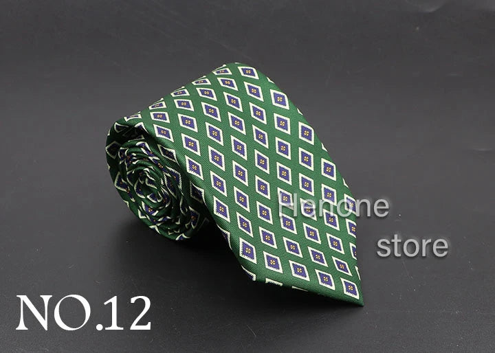 Luxury Floral & Paisley Men’s Silk Necktie .Wedding & Business Tie