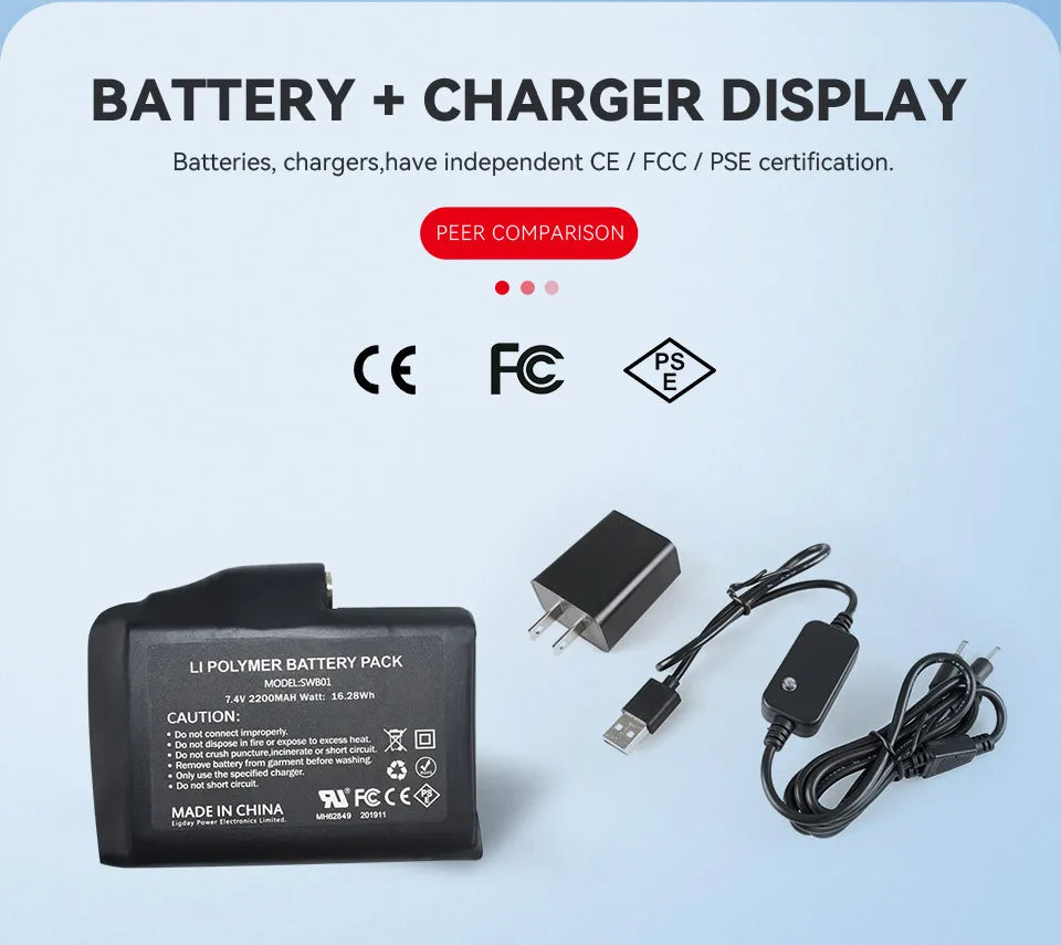 Savior Heat Electric Heated Glove Liners for Men Women Rechargeable Battery Heating Riding Ski Snowboarding  Cycling Thin Gloves