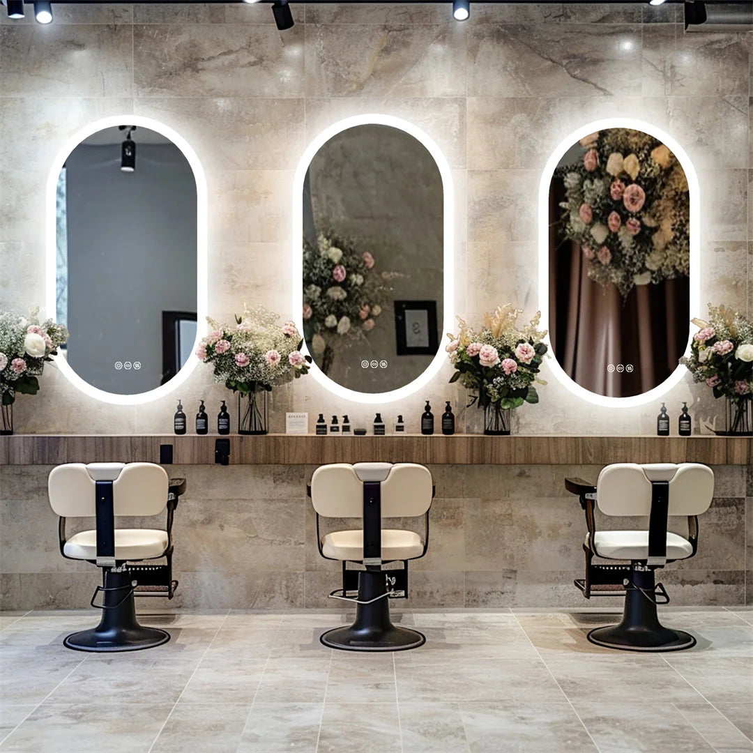 LUVODI Waterproof Illuminated Vanity Mirror Frameless