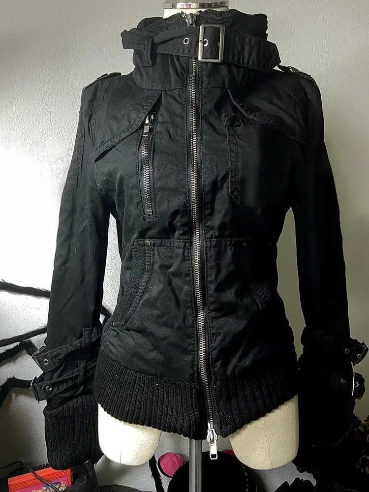 Women's Hooded Faux Fur Trim Winter Parka . Warm Padded Coat with Pockets