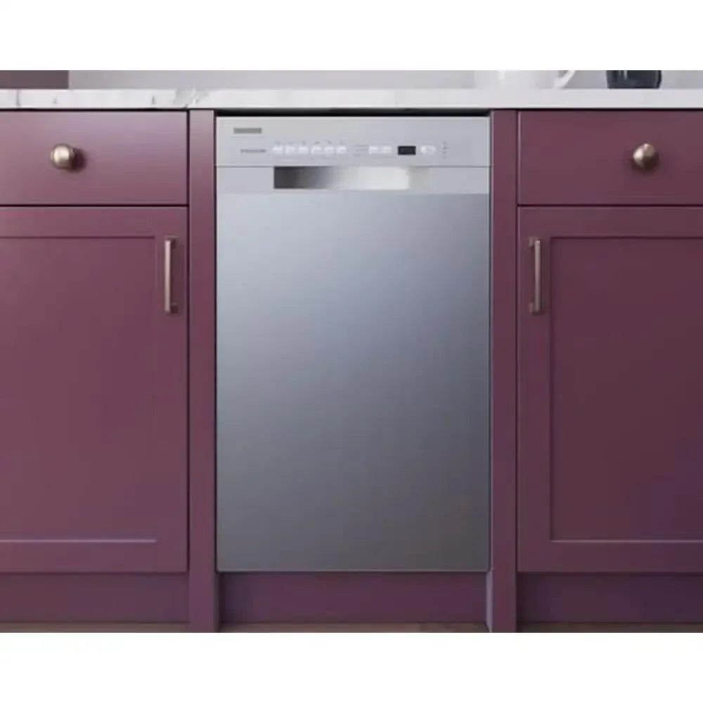Built-In Compact Dishwasher 8 Place Settings 6 Wash Cycles Quiet Operation Leakage Sensor White