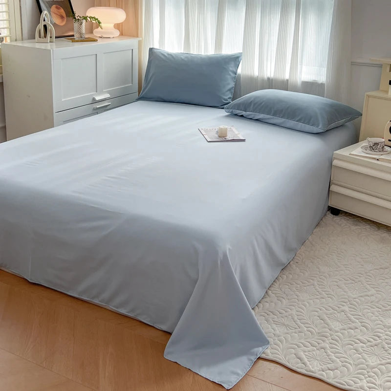 4-Piece Soft Brushed Duvet Cover Set . Solid Color Bedding