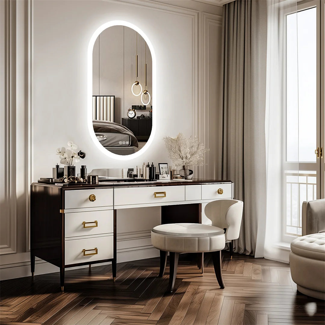 LUVODI Waterproof Illuminated Vanity Mirror Frameless