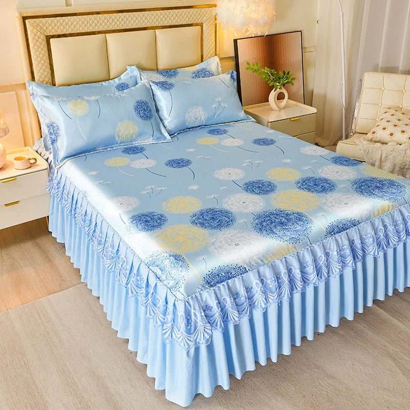 3-Piece Elegant Patterned Bedspread Set