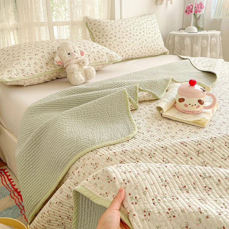 100% Cotton Thickened Bedspread & Cover Set