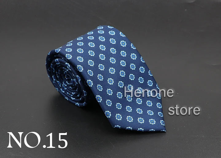 Luxury Floral & Paisley Men’s Silk Necktie .Wedding & Business Tie