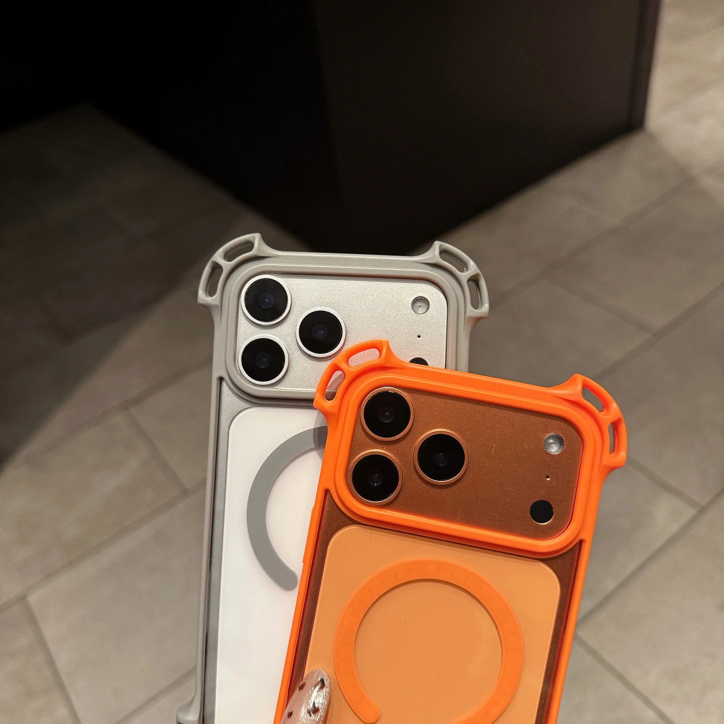 Clear Magnetic Protective Phone Case with Reinforced Corners