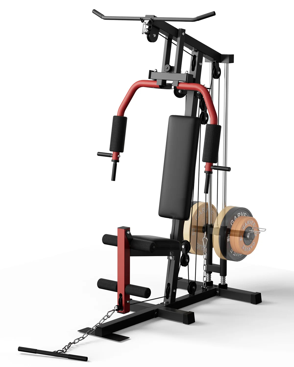 5-in-1 Multifunctional Home Gym Equipment Full Body Workout Machine with Lat Pulldown and Strength Training Station