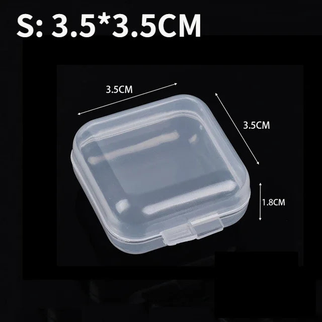 Clear Mini Storage Box Set (6–60 PCS) Stackable Plastic Organizer for Jewelry, Crafts & Small Items