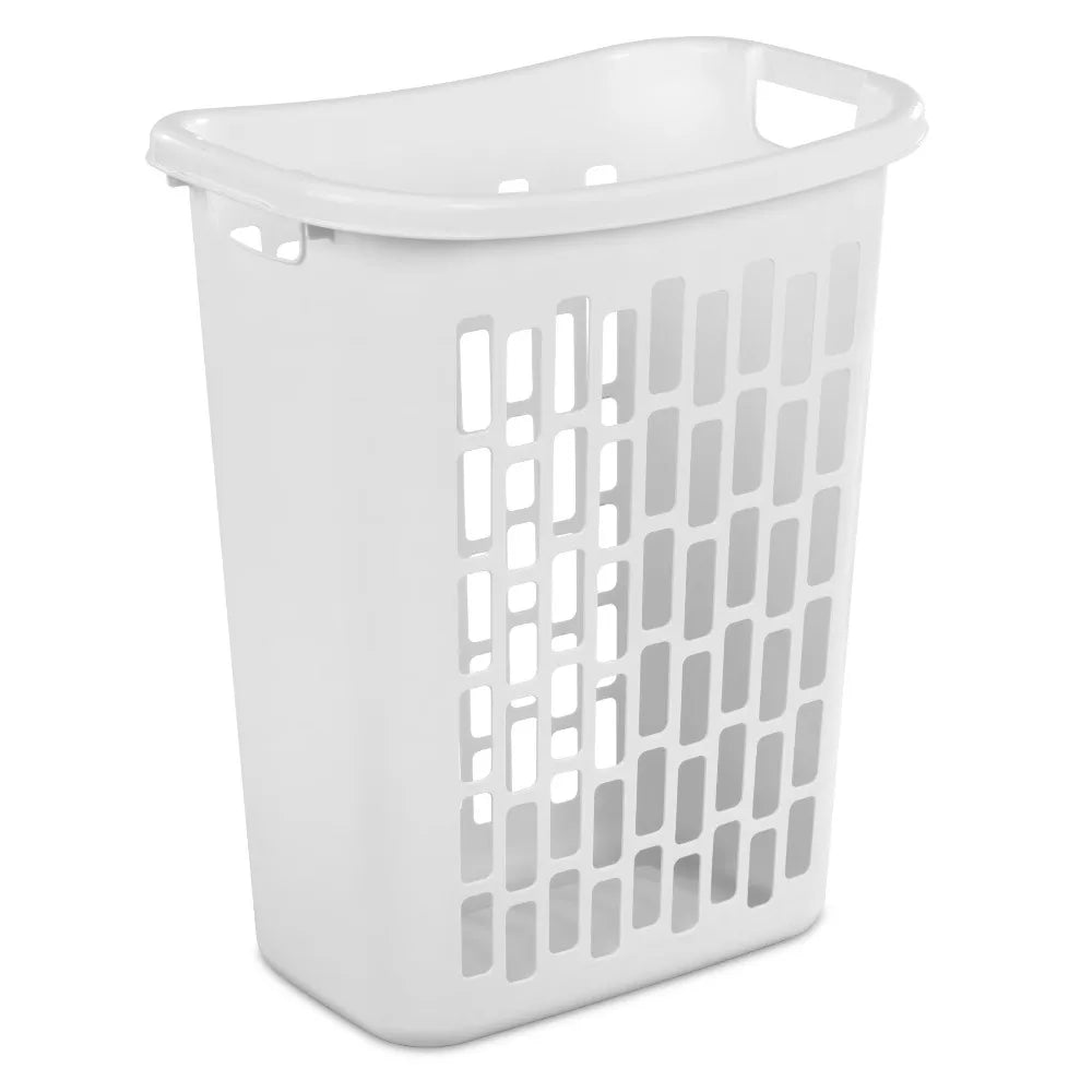Slim Space-Saving Laundry Hamper with Handles .Tall Laundry Basket
