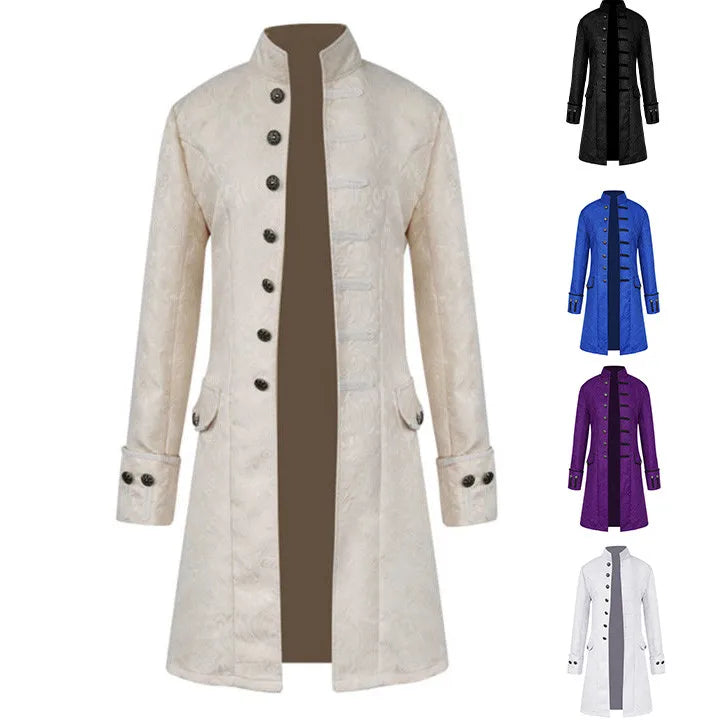 Men’s Steampunk Gothic Victorian Tailcoat Jacket