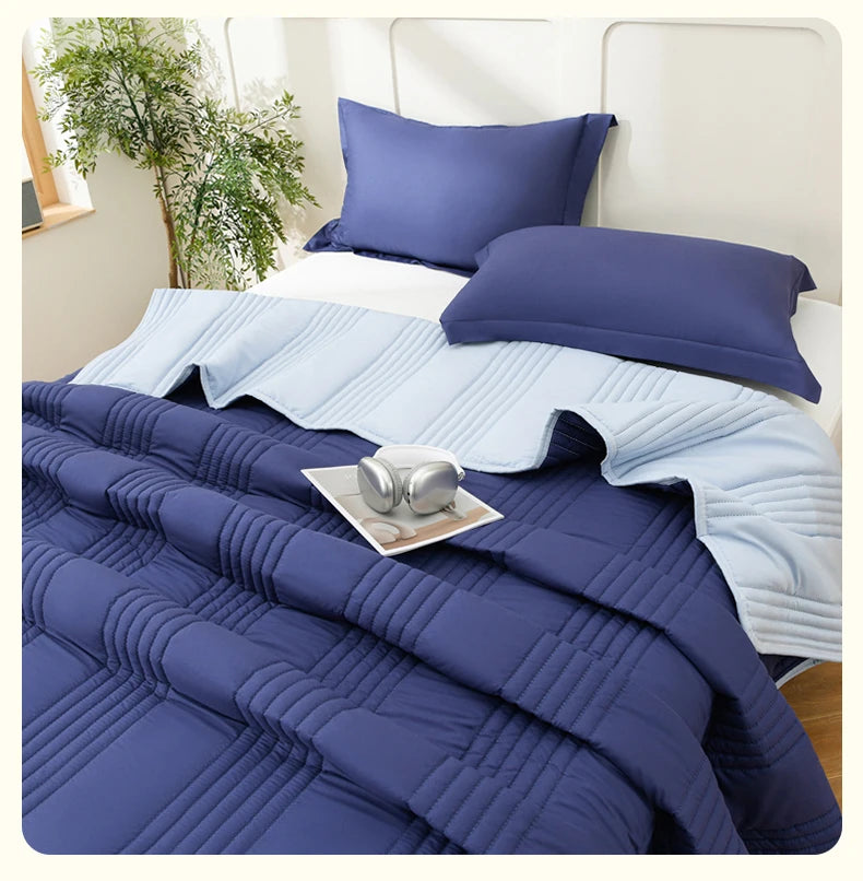 Elegant Solid Color Quilted Bedspread Set