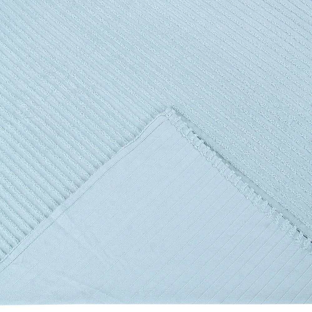 100 Percent Cotton King Bedspread Soft Stripe Coverlet