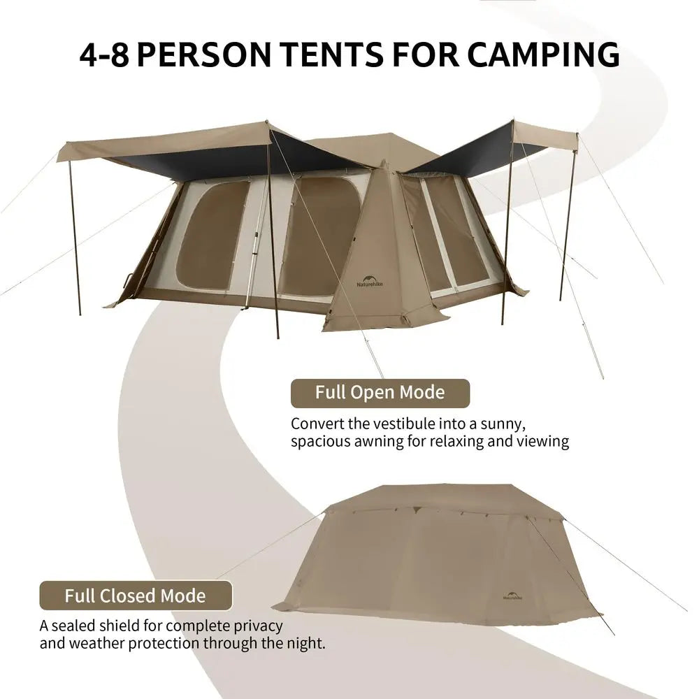 Large Family Camping Tent with Screen Room – Waterproof Outdoor Cabin Tent for Camping & Adventures